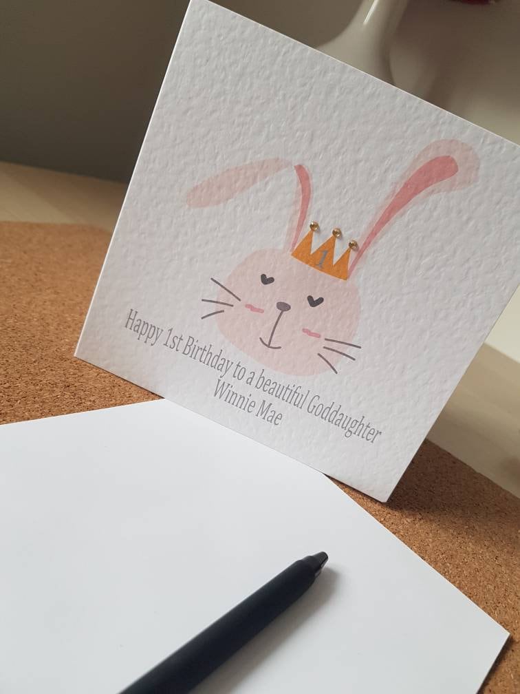 Personalised Girl's Birthday Card