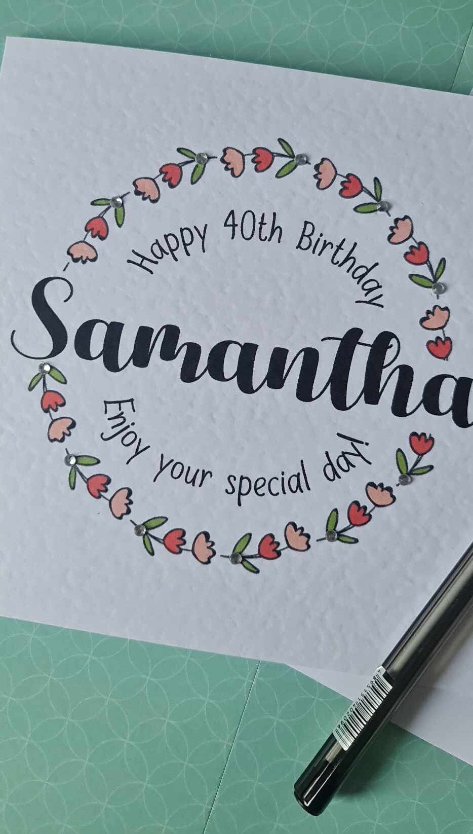Personalised Ladies Birthday Card