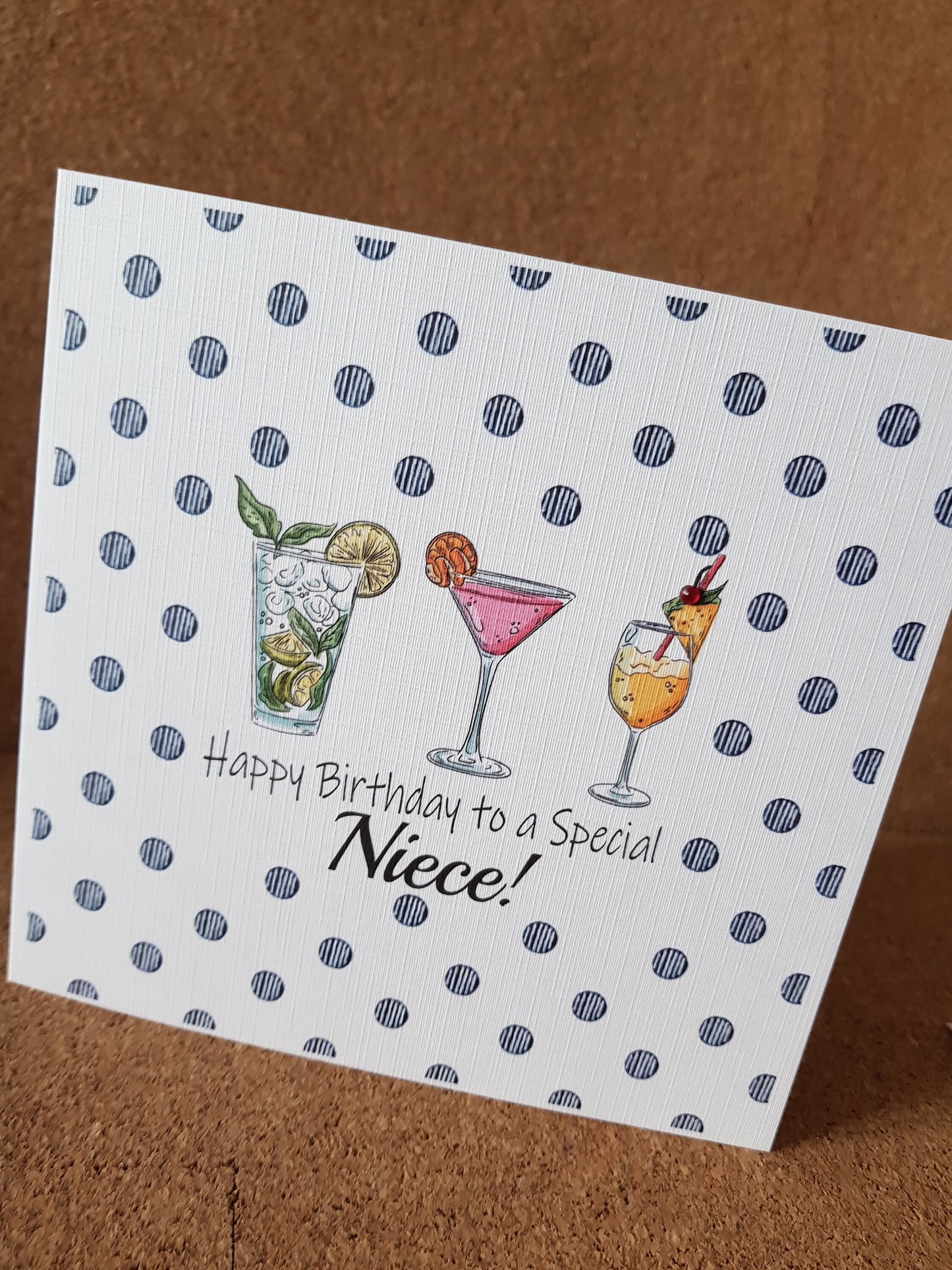 Personalised Cocktail Birthday Card