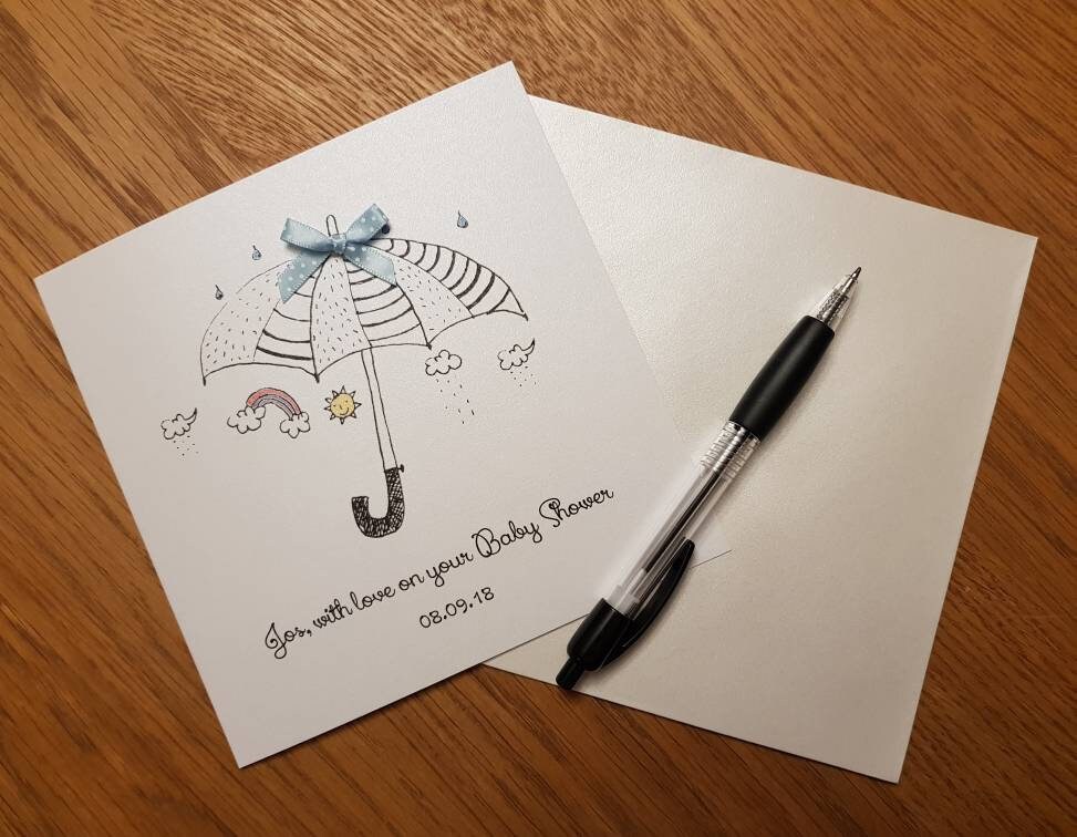 Personalised Baby Shower Card Boy
