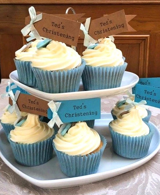 Christening/Baptism Cupcake Toppers (12)