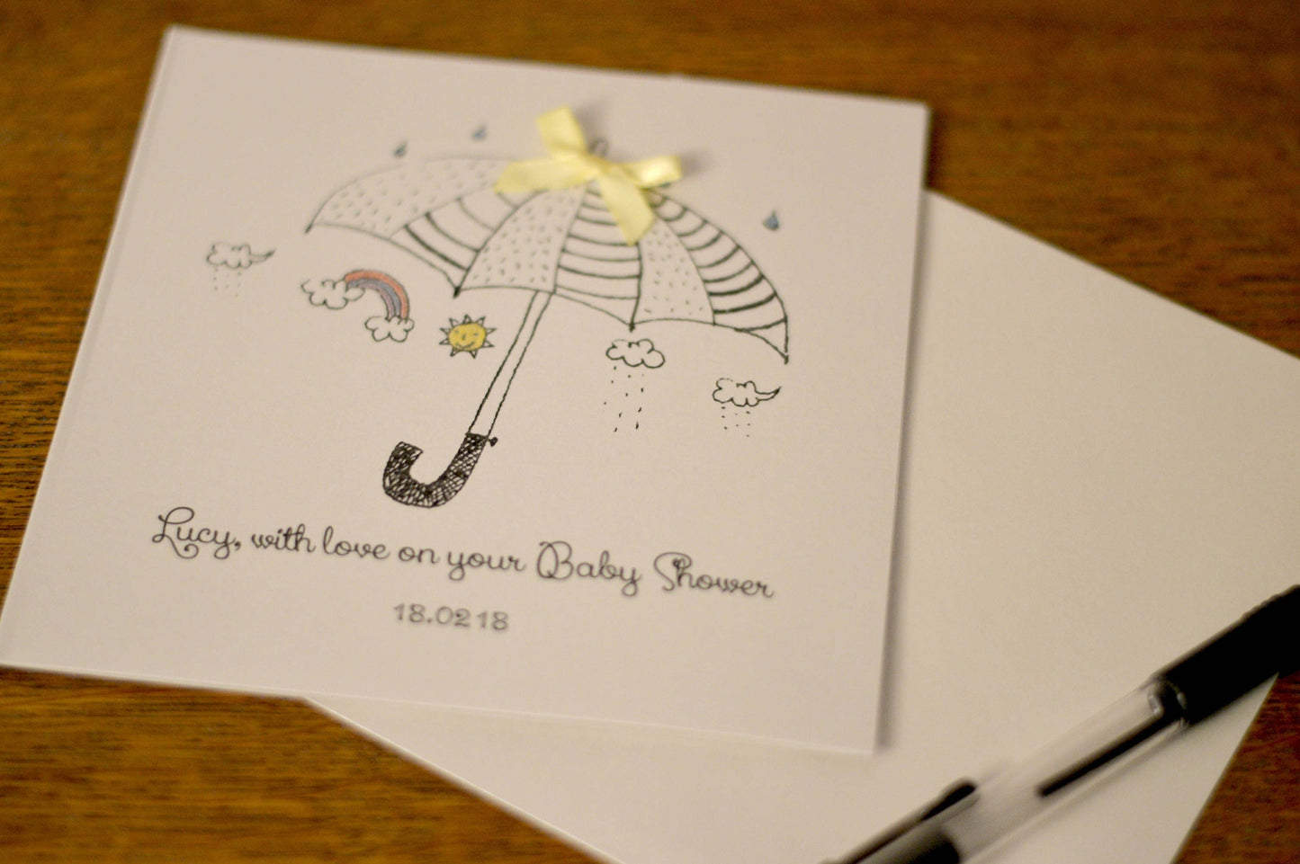 Personalised Baby Shower Card Boy