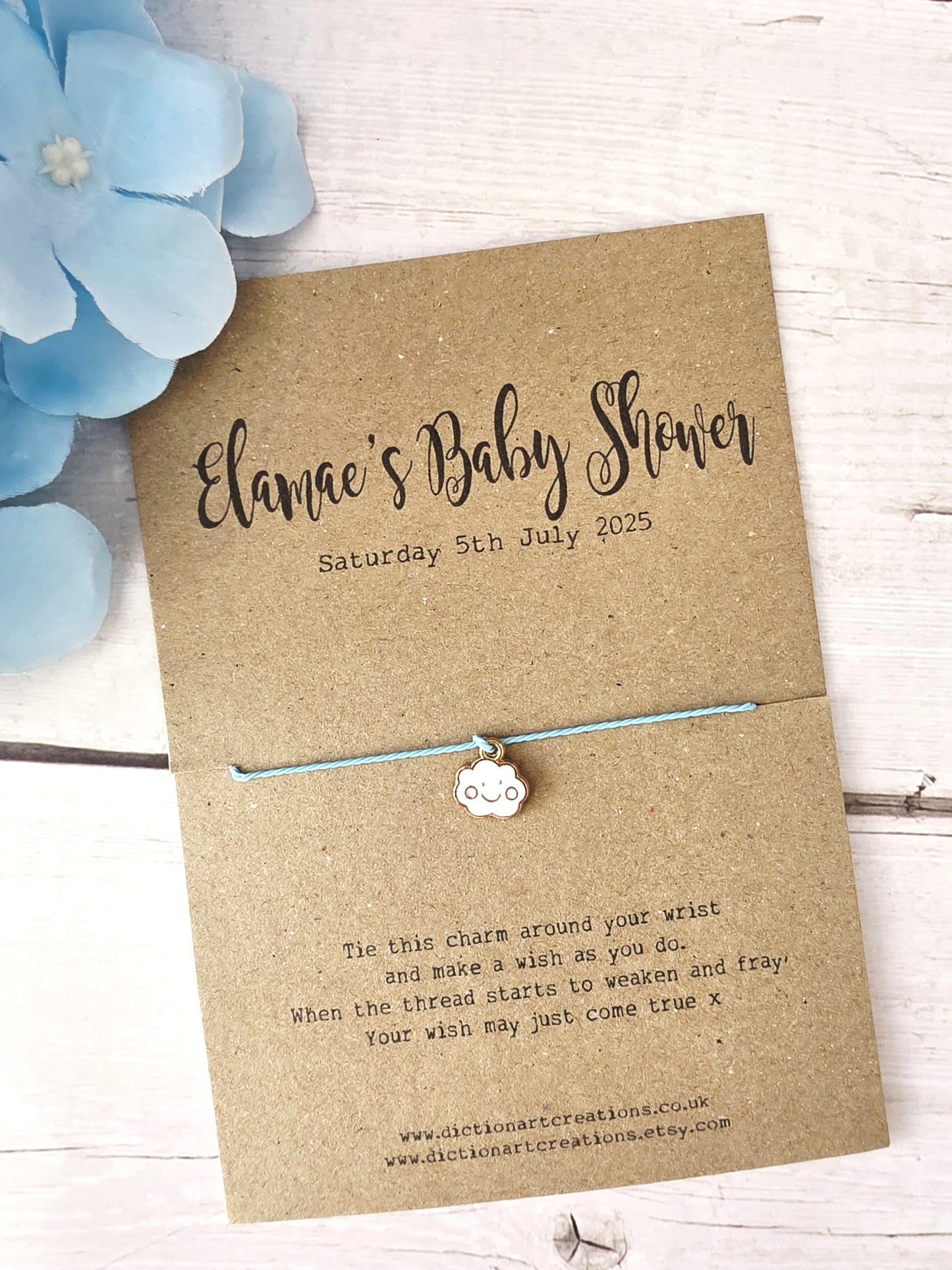 Baby Shower Wish Bracelet