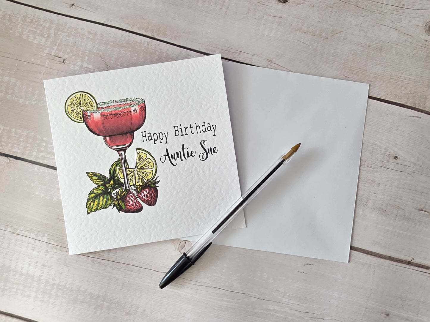 Personalised Cocktail Birthday Card