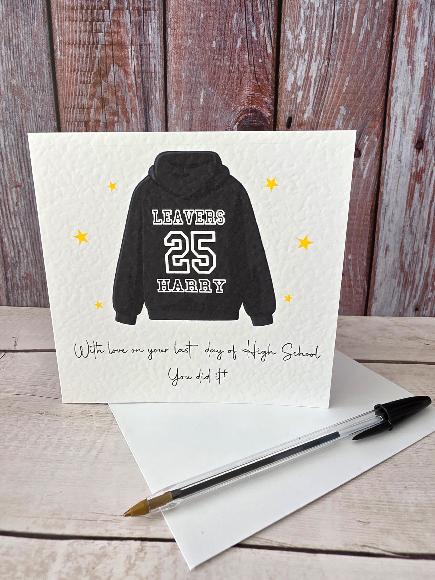Personalised School Leavers Card