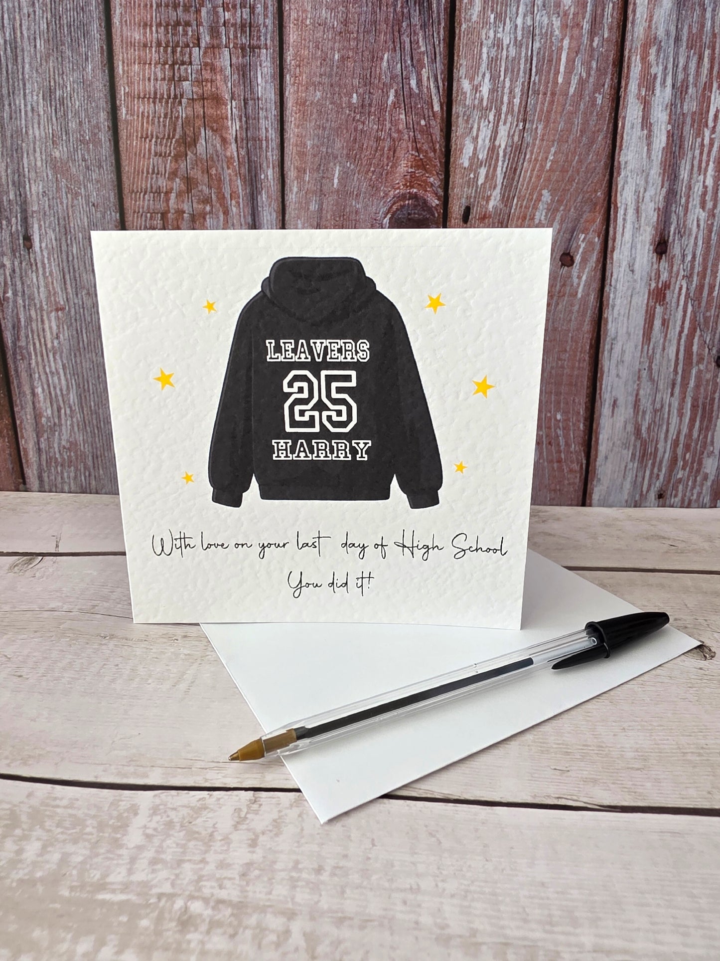 Personalised School Leavers Card