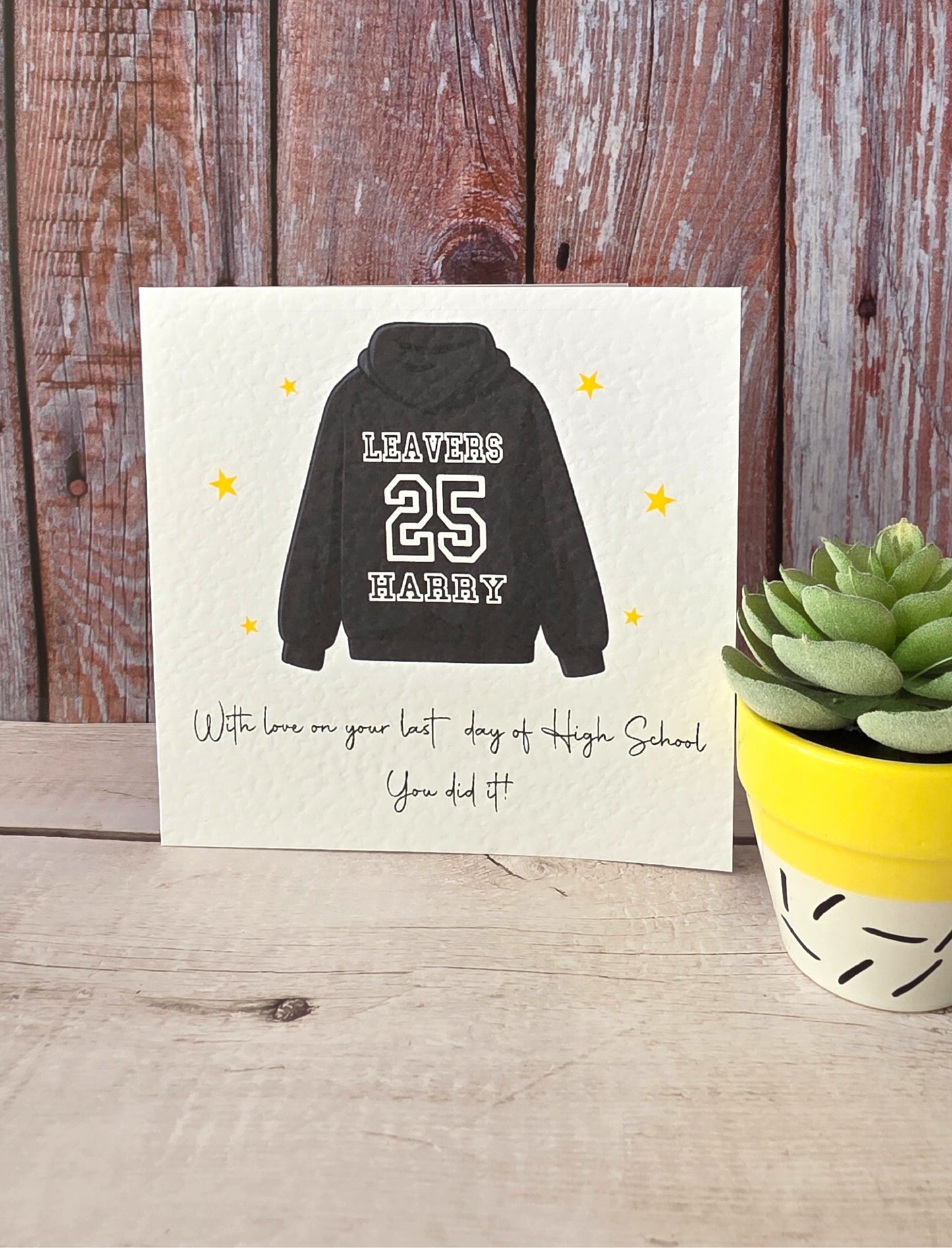 Personalised School Leavers Card