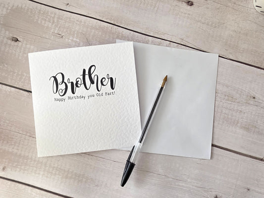 Funny Brother Birthday Card