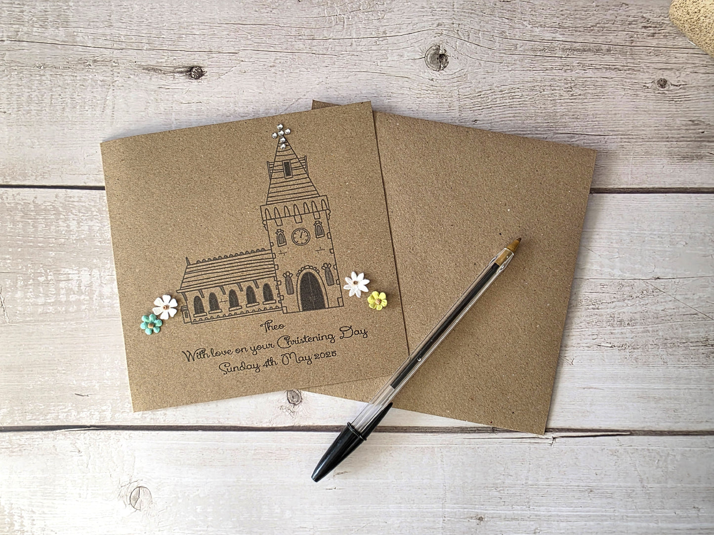 Personalised Christening Card