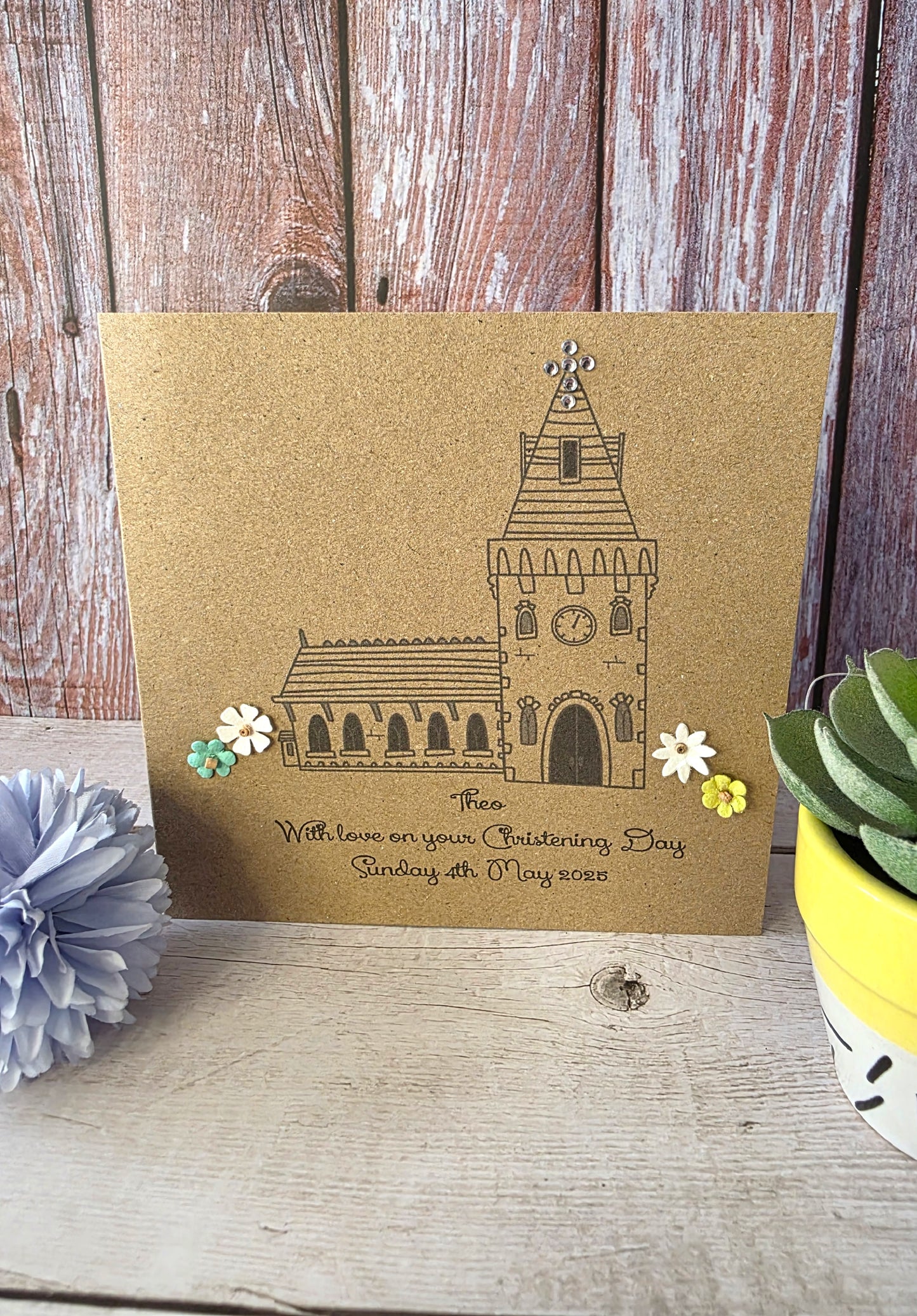 Personalised Christening Card
