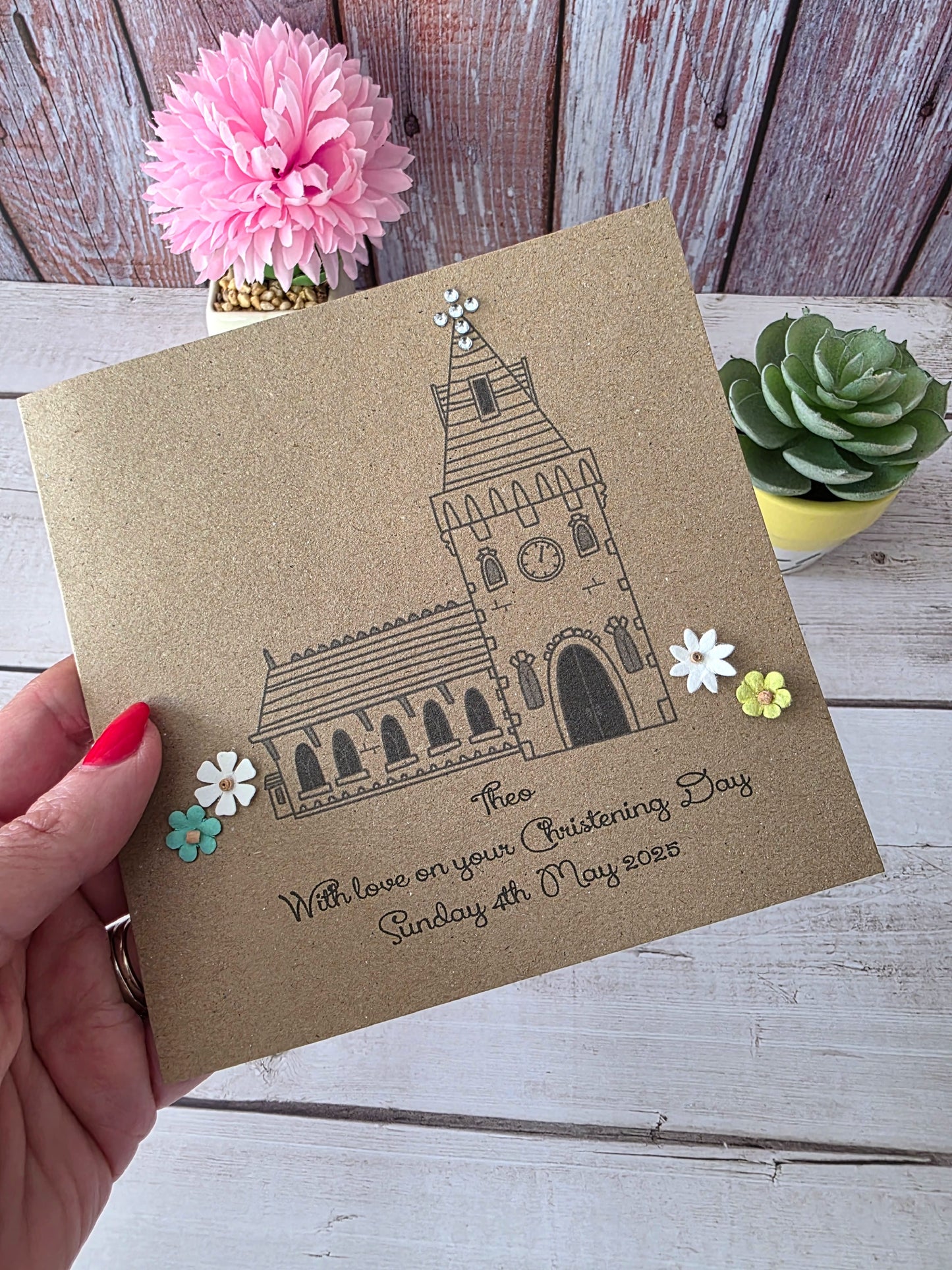 Personalised Christening Card