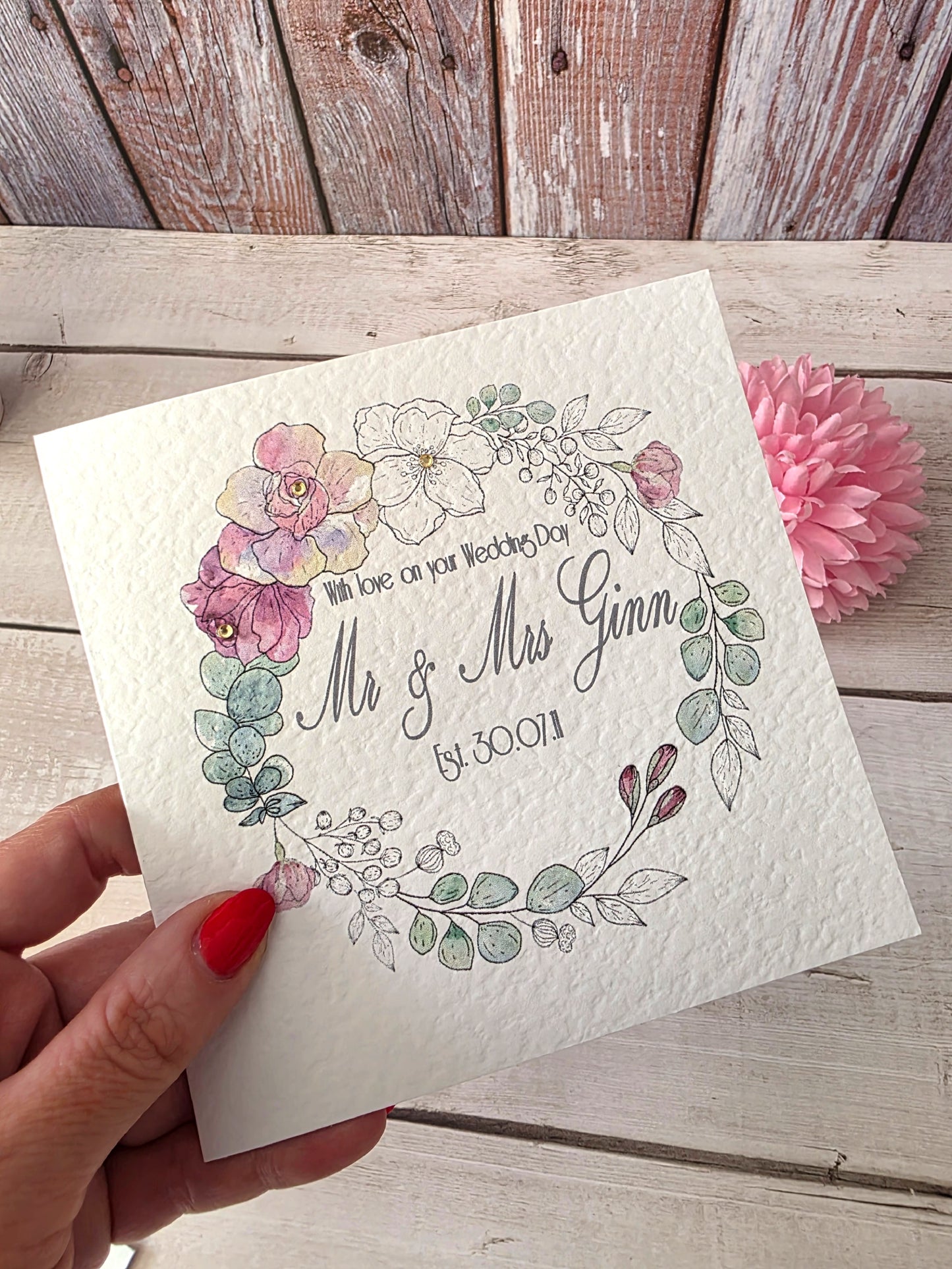Personalised Wedding Card