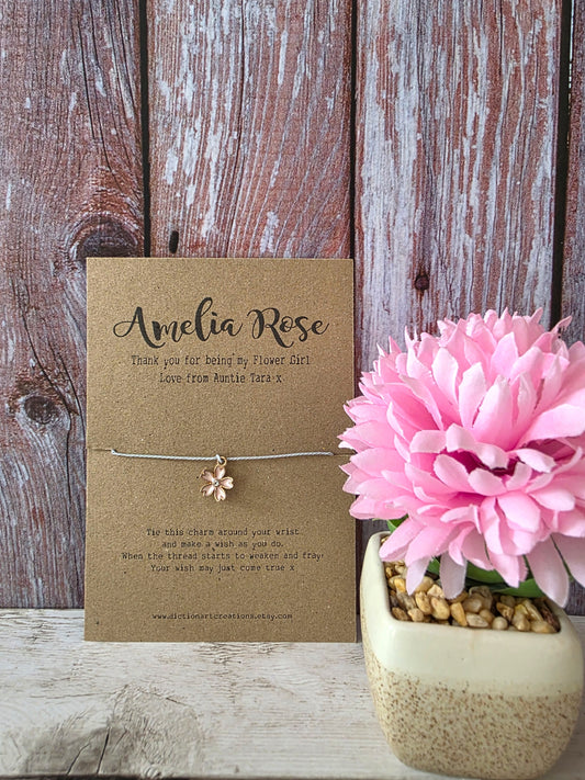 Flower Girl Wish Bracelet