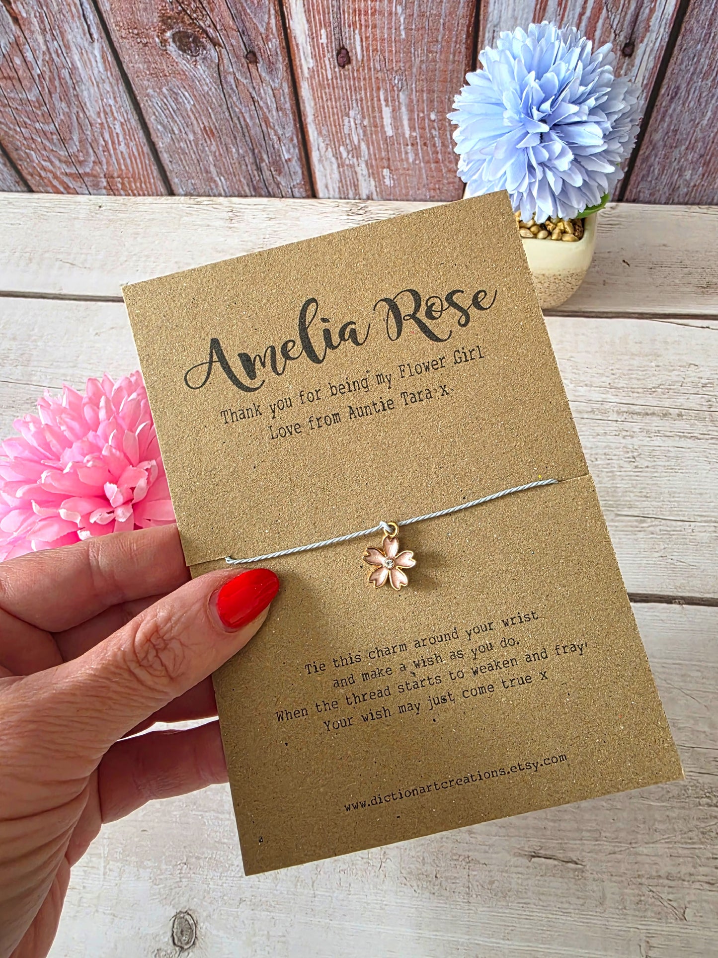 Flower Girl Wish Bracelet