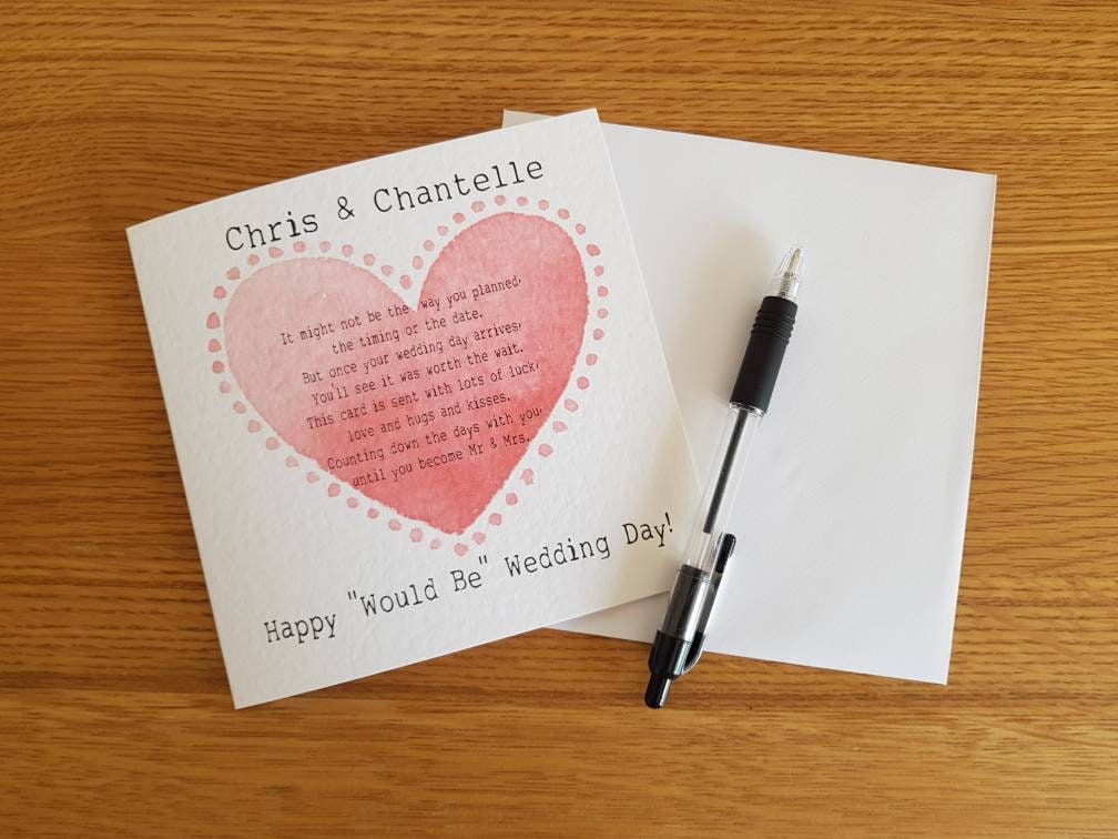 Would Be Wedding Day Card