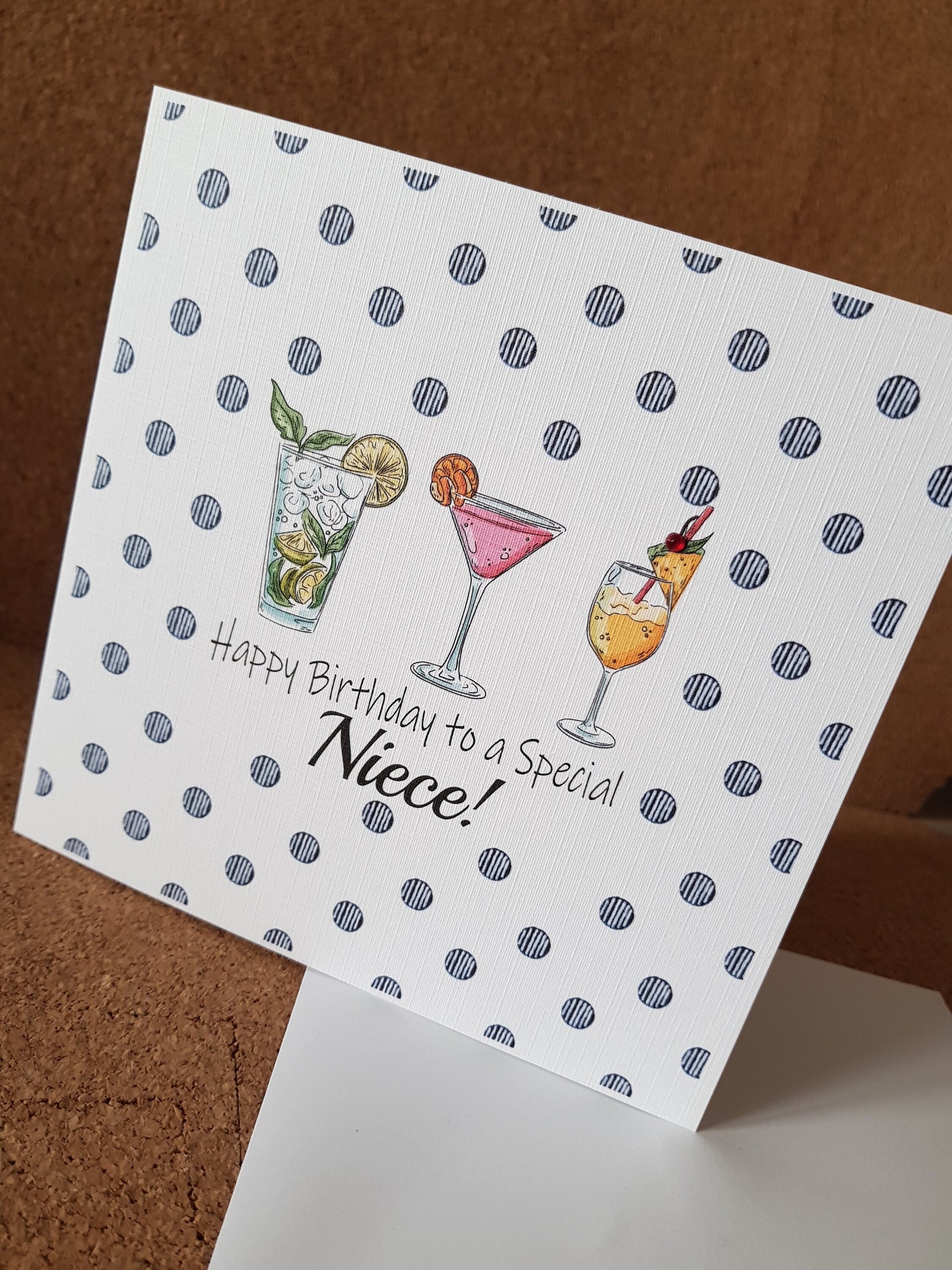 Personalised Cocktail Birthday Card