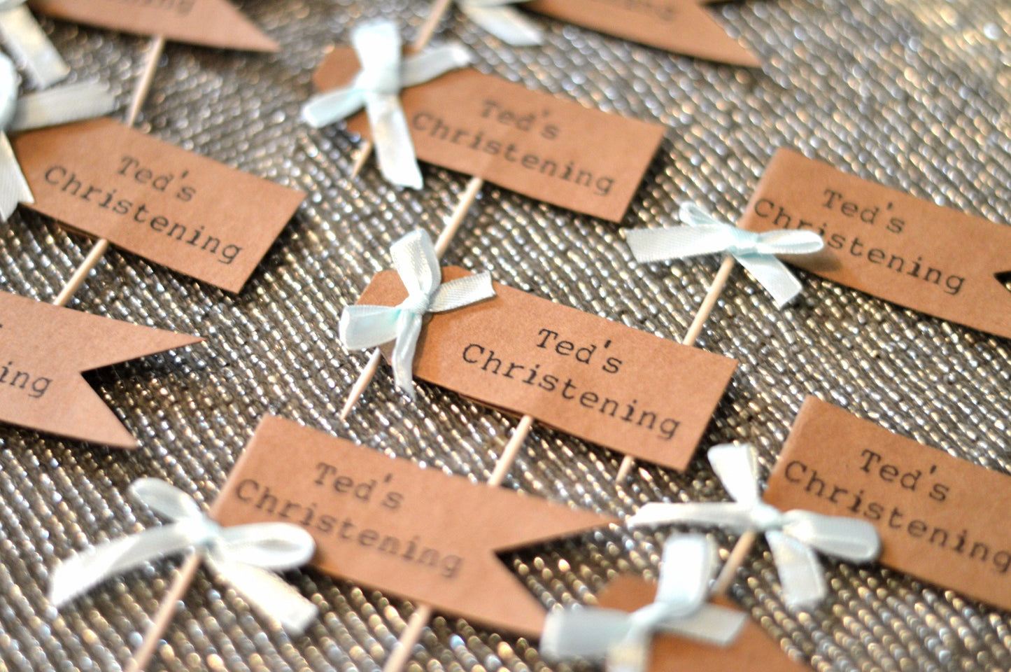 Christening/Baptism Cupcake Toppers (12)
