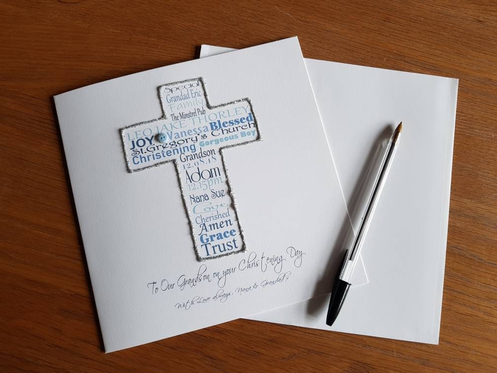 Personalised Christening Card