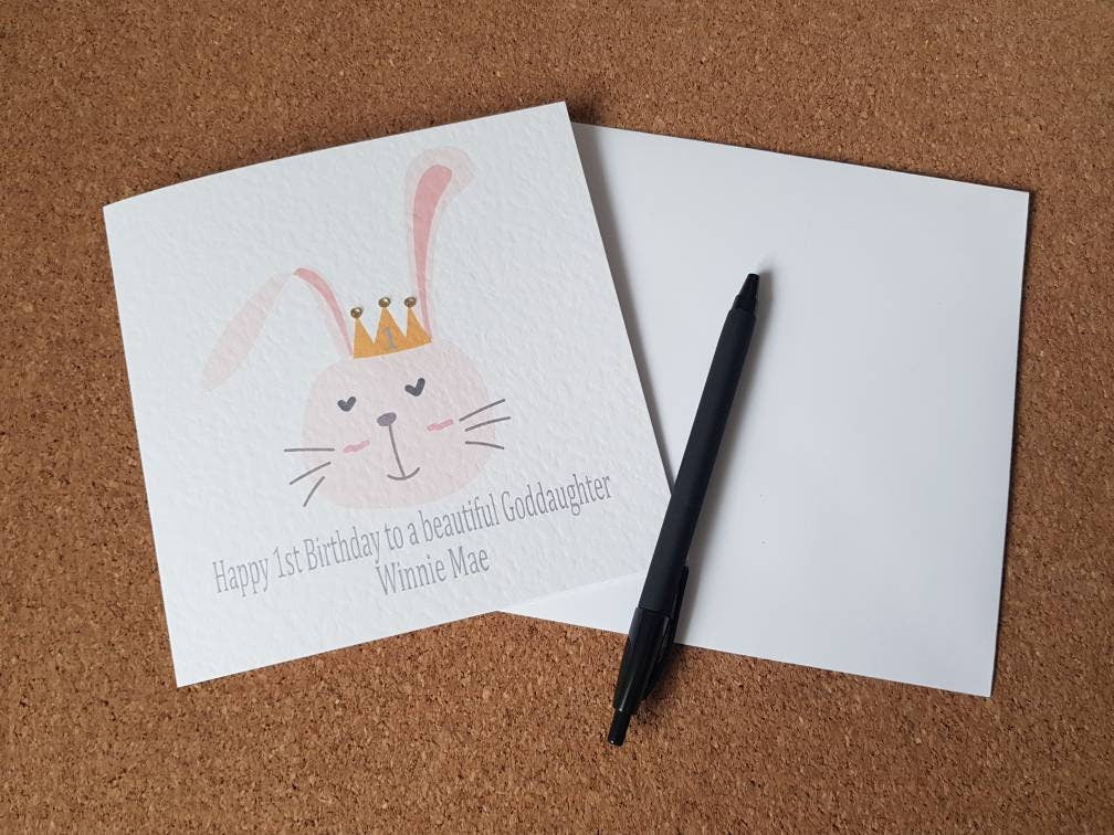 Personalised Girl's Birthday Card