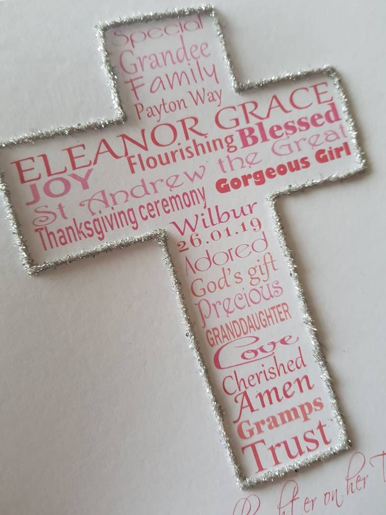 Personalised Christening Card