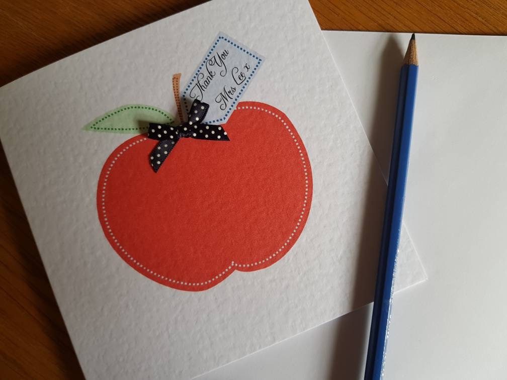 Personalised Teacher Thank You Card