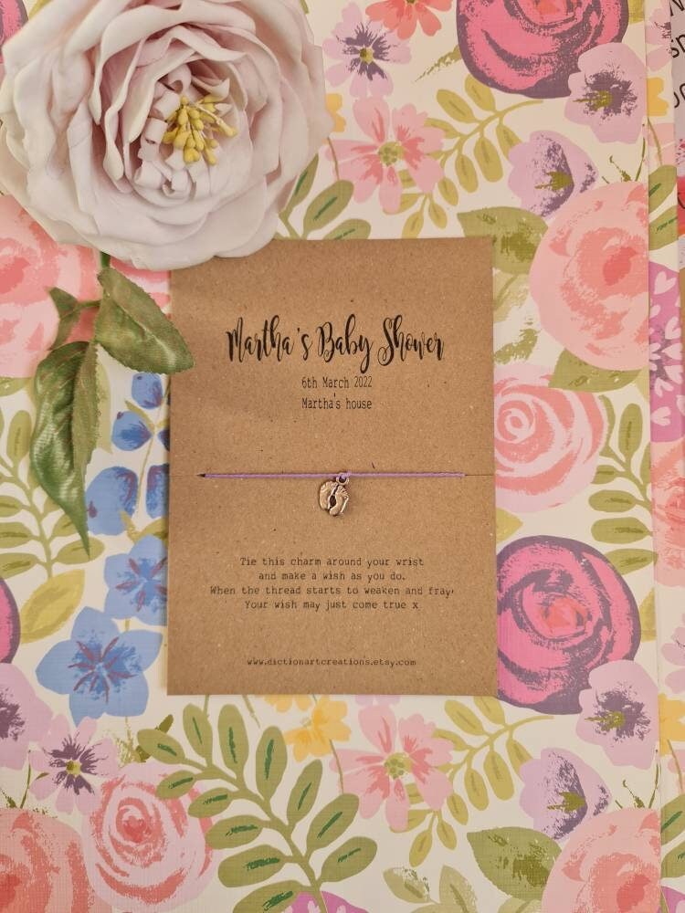 Baby Shower Wish Bracelet