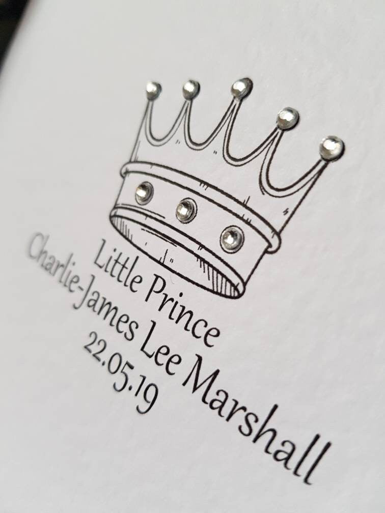 Personalised New Baby Card - Boy
