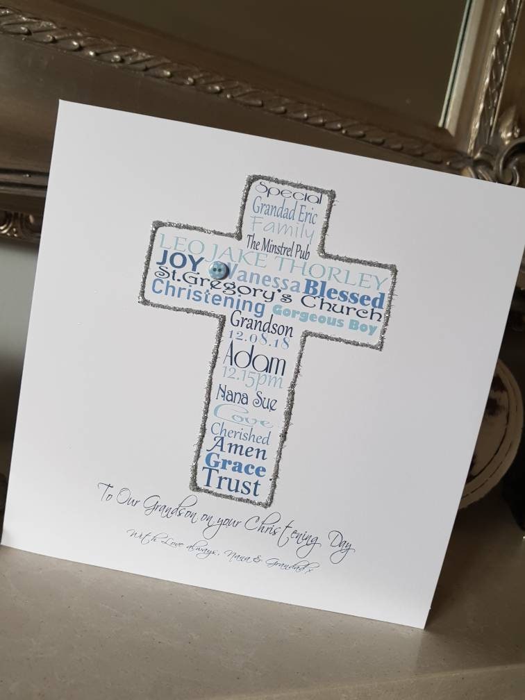 Personalised Christening Card