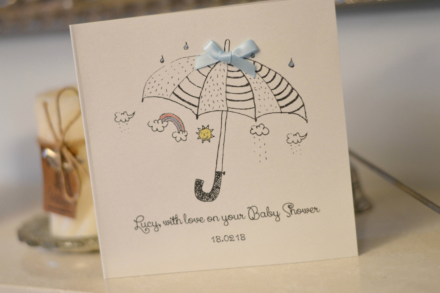 Personalised Baby Shower Card Boy