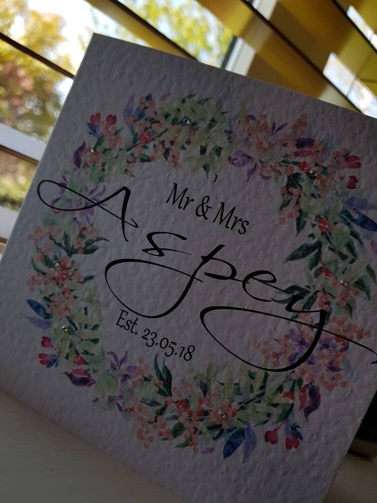 Personalised Wedding Card