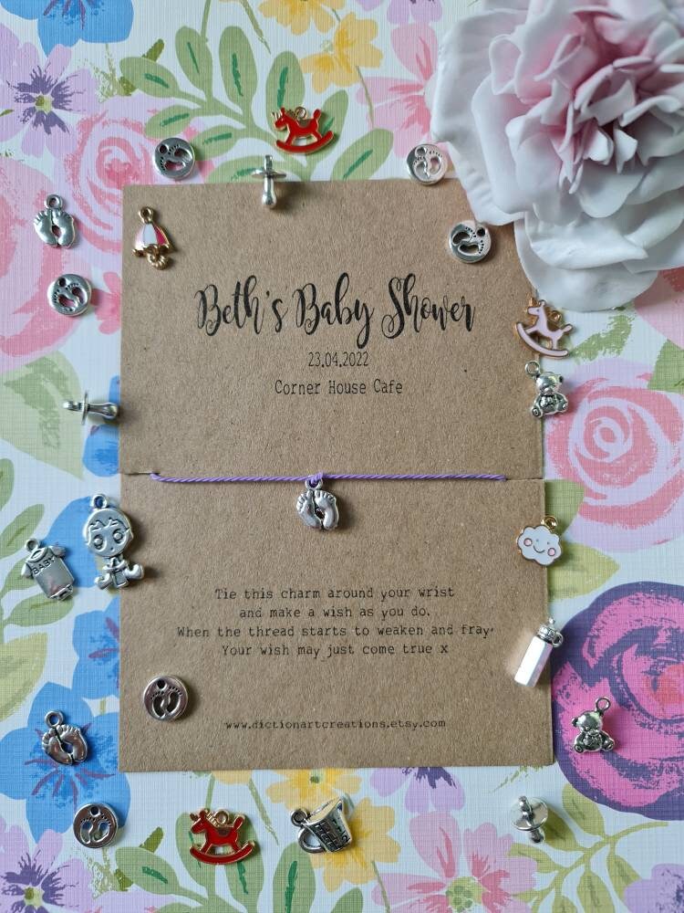 Baby Shower Wish Bracelet