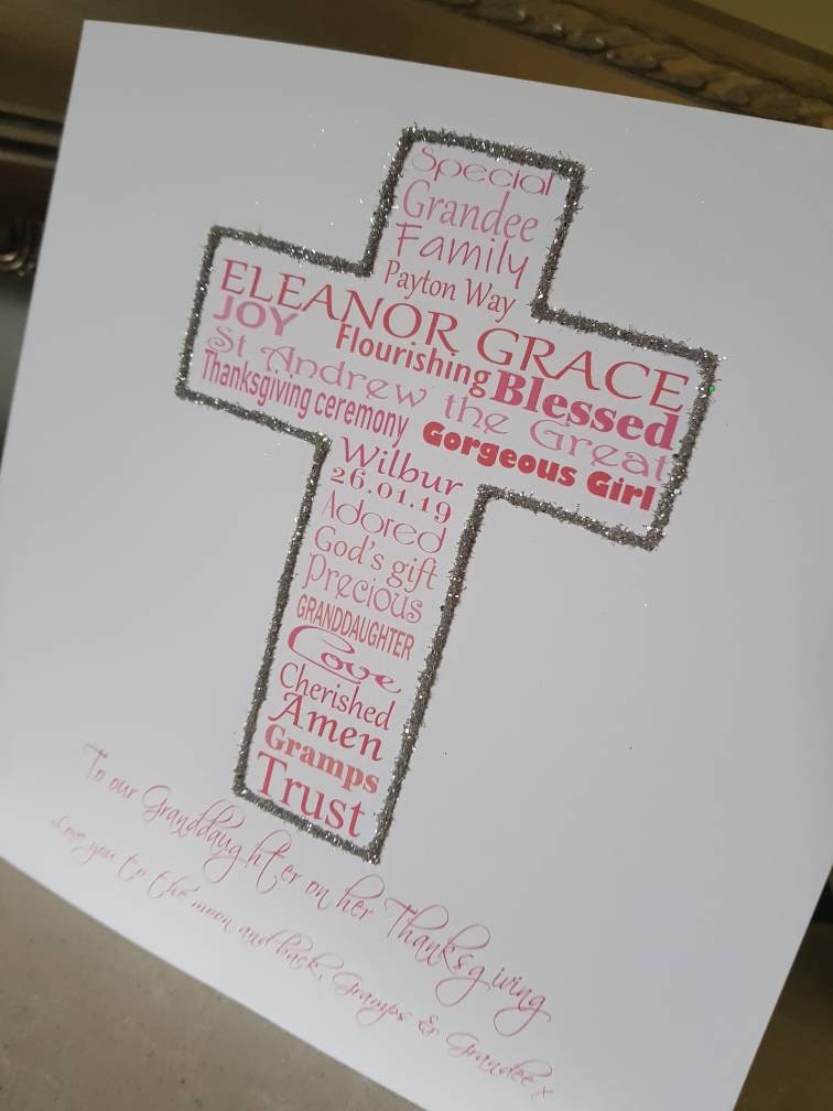 Personalised Christening Card