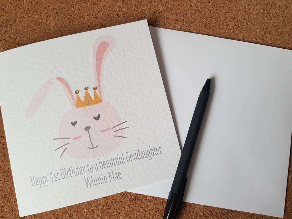 Personalised Girl's Birthday Card
