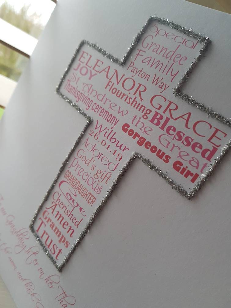 Personalised Christening Card