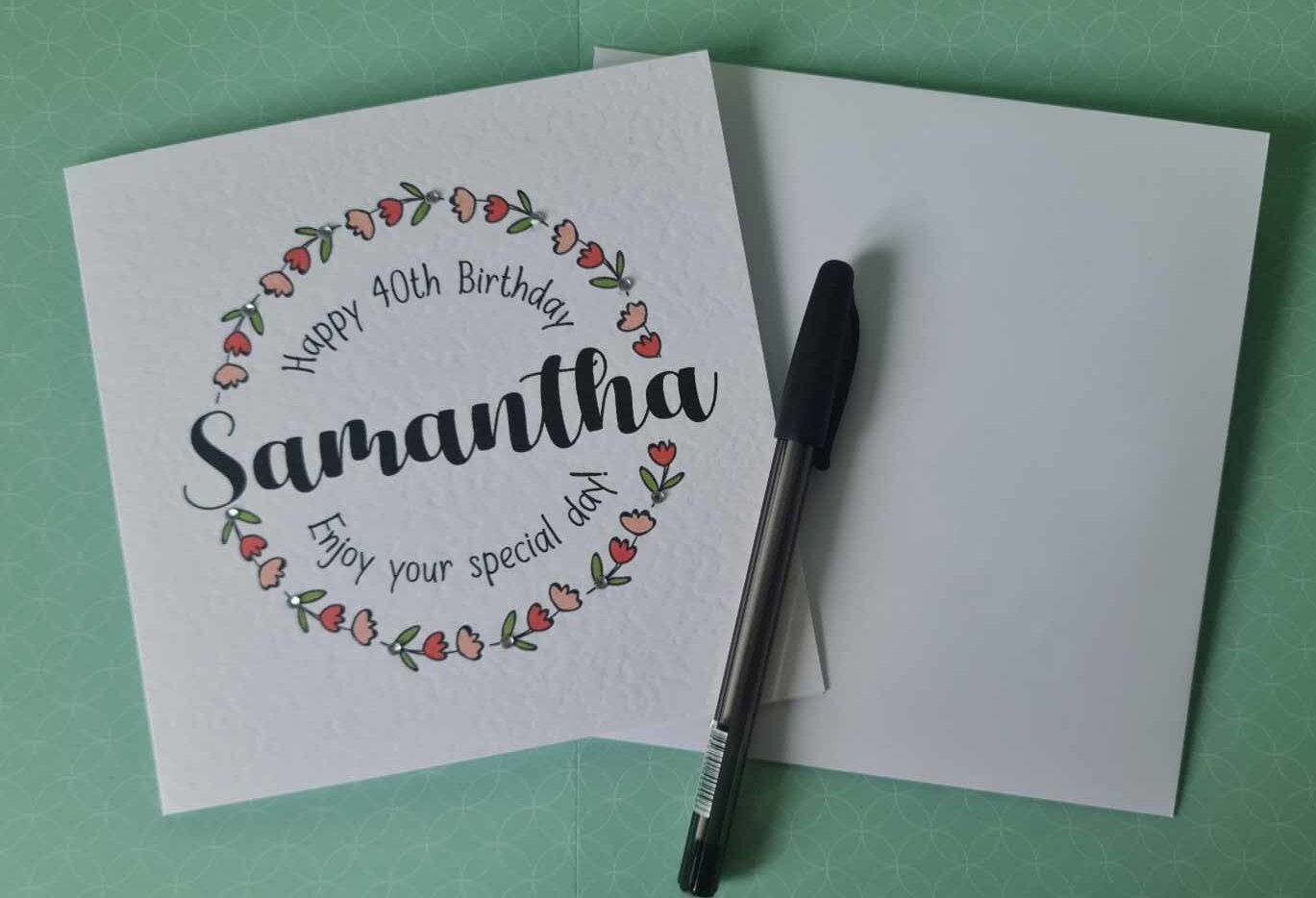 Personalised Ladies Birthday Card