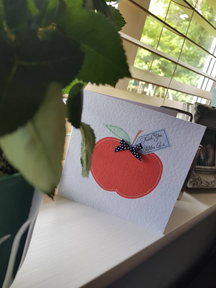 Personalised Teacher Thank You Card
