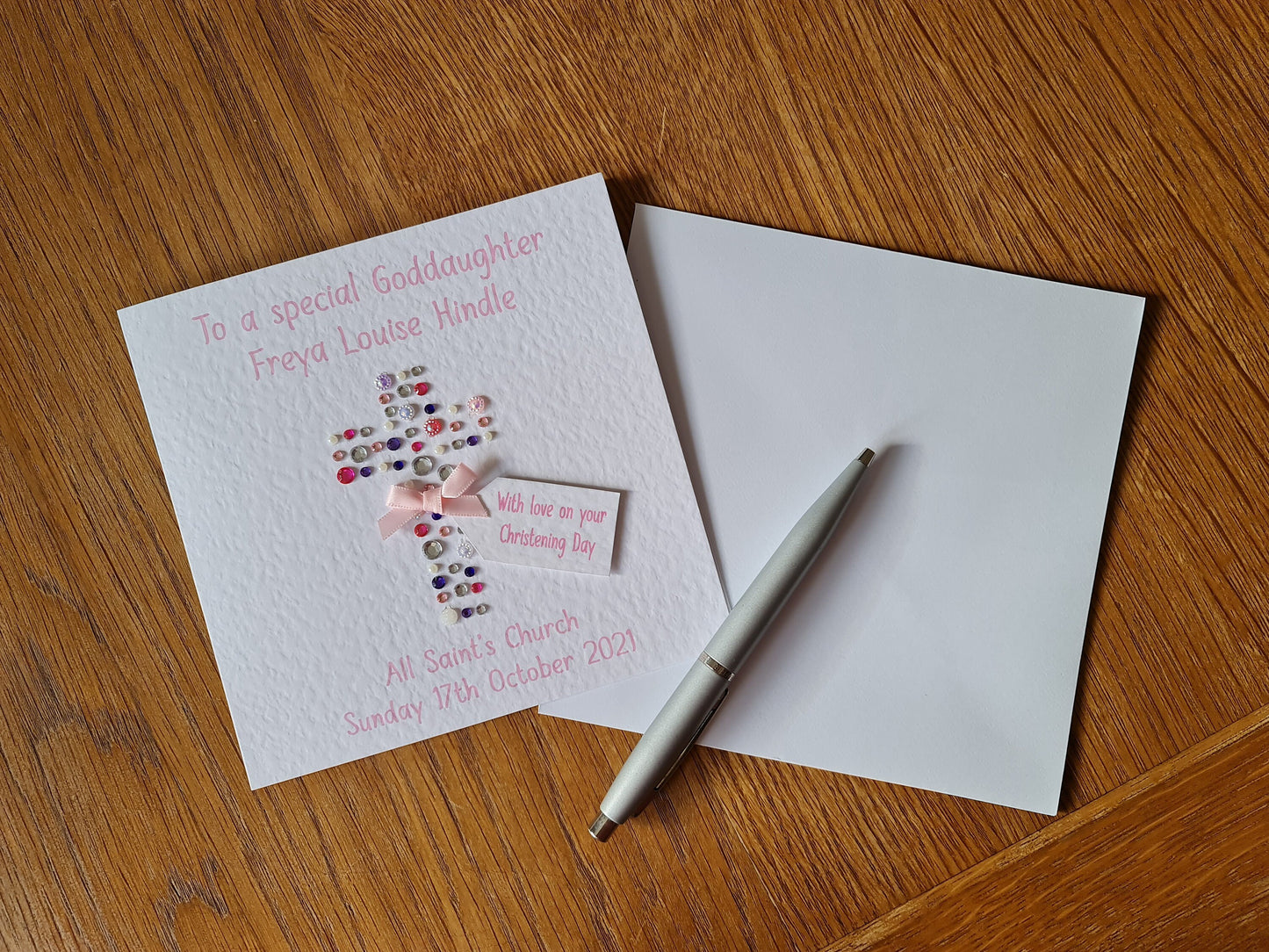 Personalised Christening Card