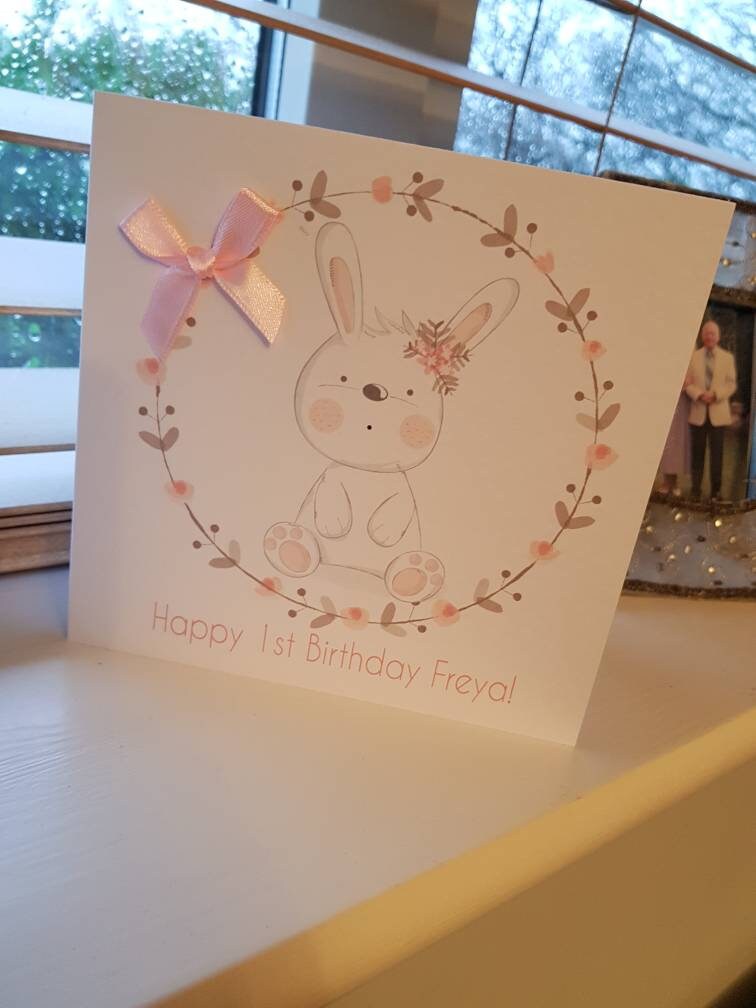 Personalised First Birthday Card