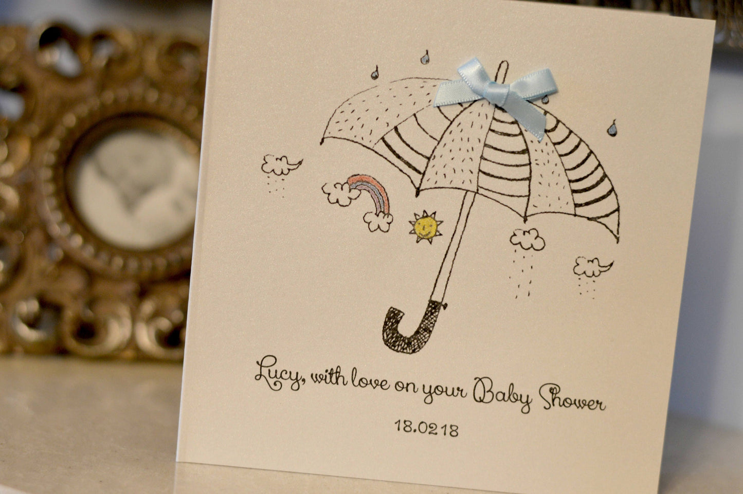 Personalised Baby Shower Card Boy
