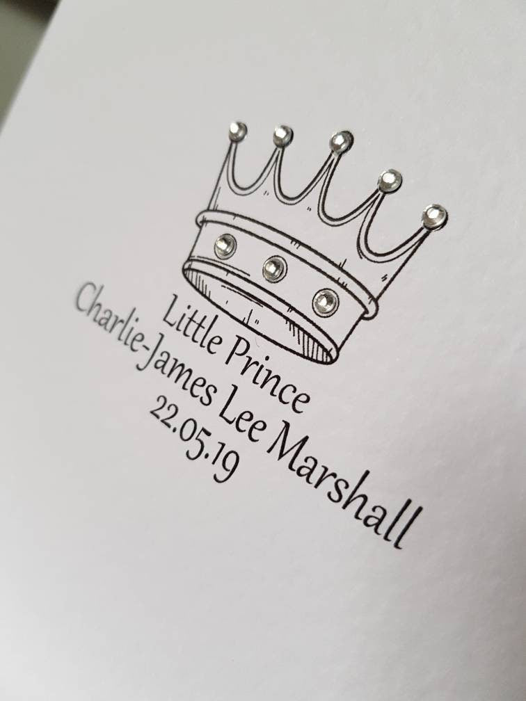 Personalised New Baby Card - Boy