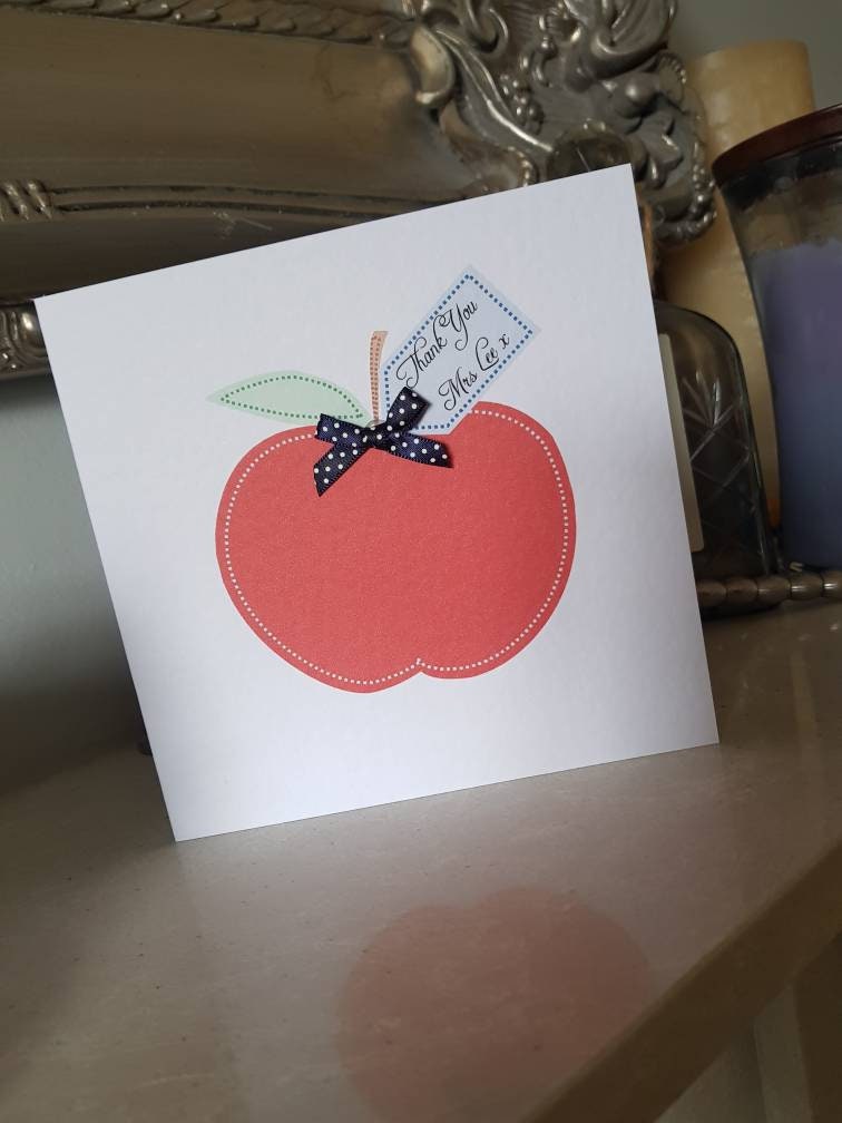 Personalised Teacher Thank You Card