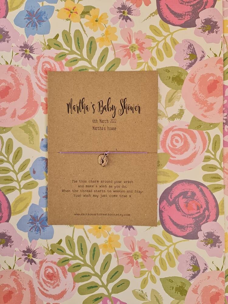 Baby Shower Wish Bracelet