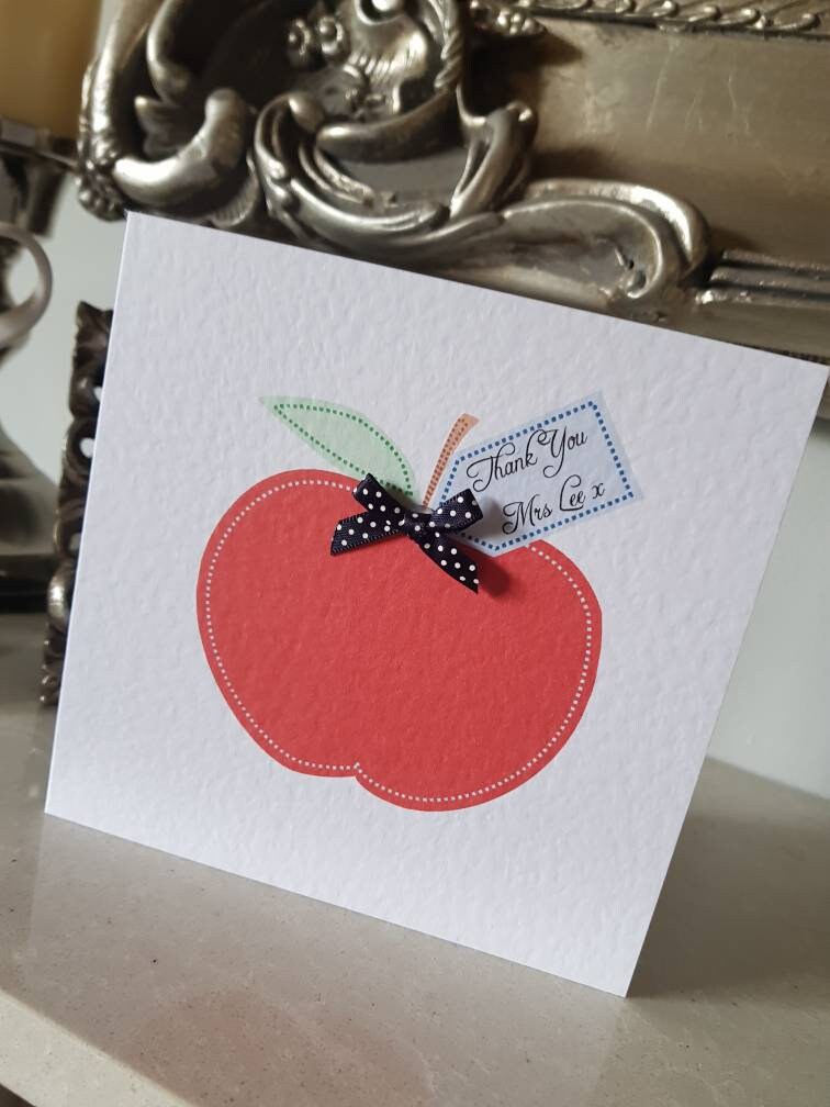 Personalised Teacher Thank You Card