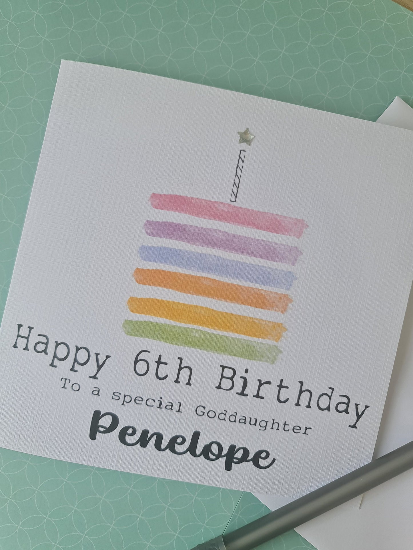 Personalised Girl's Age Birthday Card