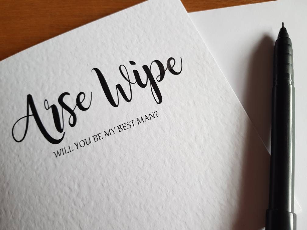 Will you be my Best Man Card