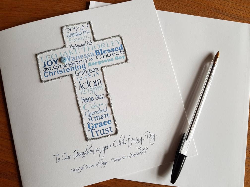 Personalised Christening Card