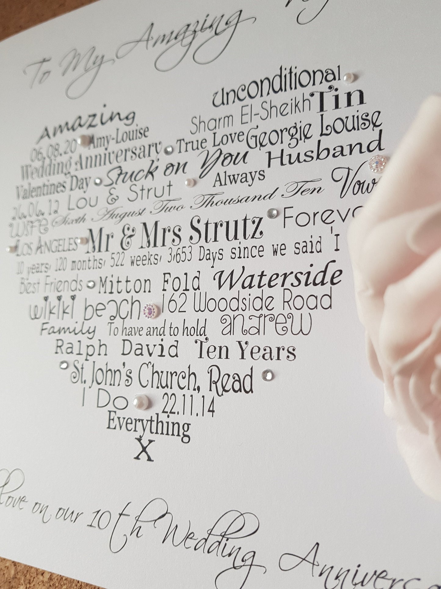Personalised Wedding / Anniversary Card