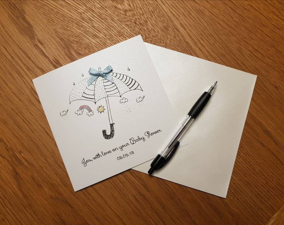 Personalised Baby Shower Card Boy
