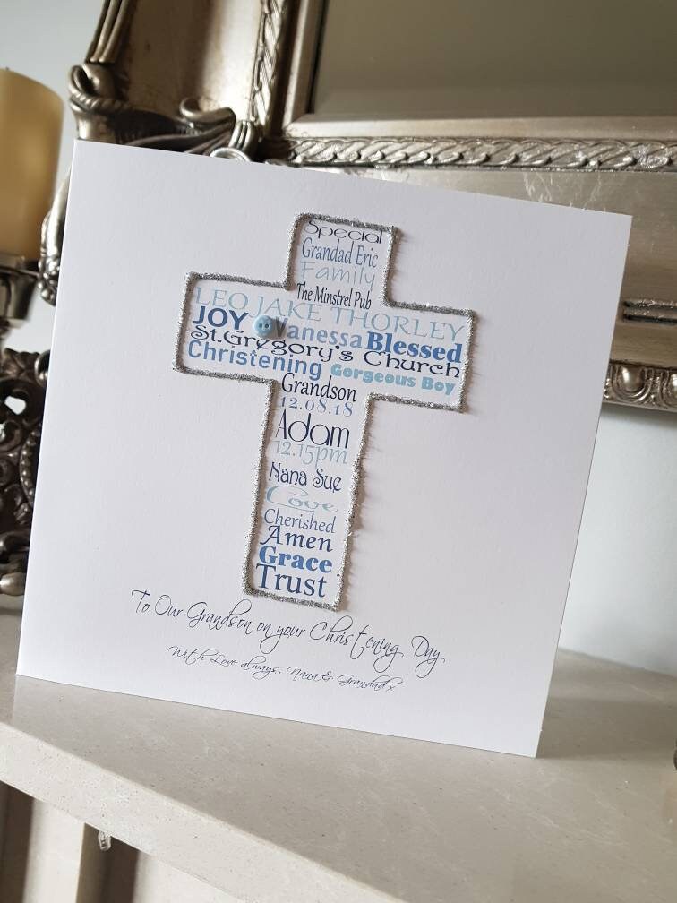 Personalised Christening Card