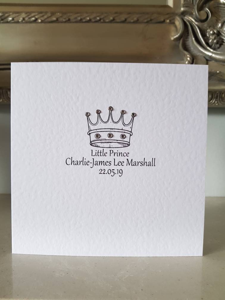 Personalised New Baby Card - Boy
